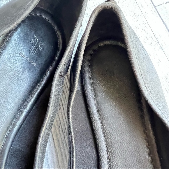 Frye Regina Ballet Flats Black Leather Pointed Toe Slip On Shoes Women Size 7.5 - Picture 8 of 15